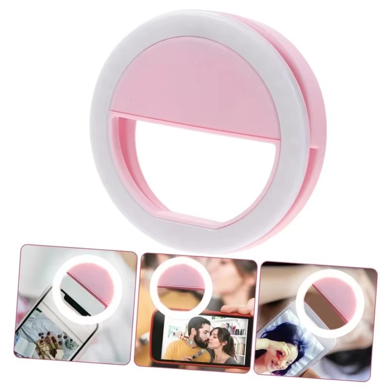 Photography Lighting Wand - 1～4個 LEDセルフィーリングライト 携帯電話用三段階調光ライト USB充電式 ポータブルビューティーフラッシュ フォトビューティーライト