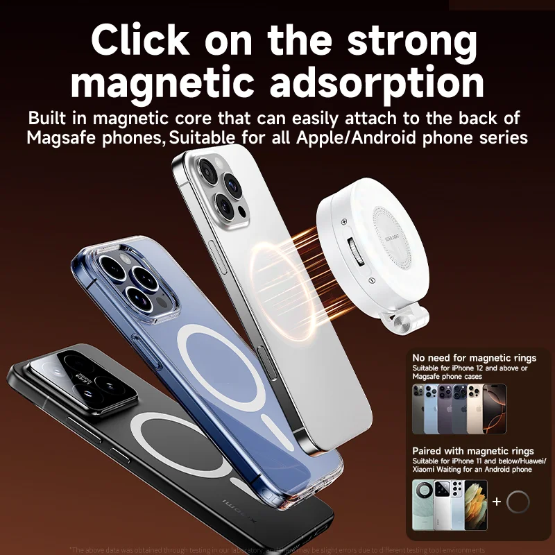 Photography Lighting Accessories - Magsafe 電話用 LED Selfie フィルライト 調整可能な明るさ