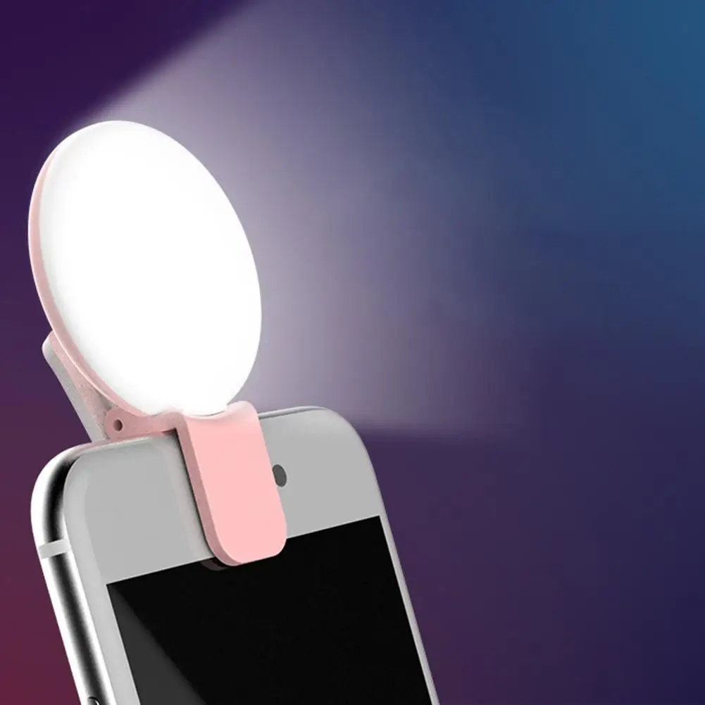 Photography Lighting Wand - 携帯電話 LED Selfie リングライトポータブルミニ耐久性のある実用的な 3 ストップ調光サークル写真クリップ補助光