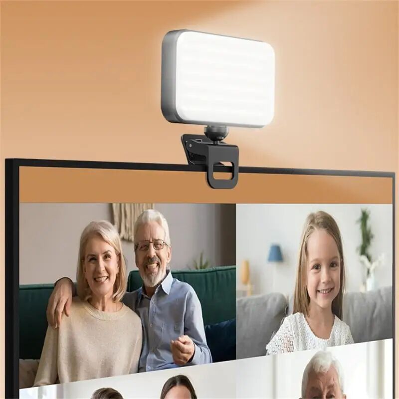 Photography Mobile Lighting - iPhone、iPad、携帯電話、ノートパソコン用ポケットLEDセルフィーライト、クリップ式フラッシュ、ビデオ撮影用リングライト、写真撮影用ランプ