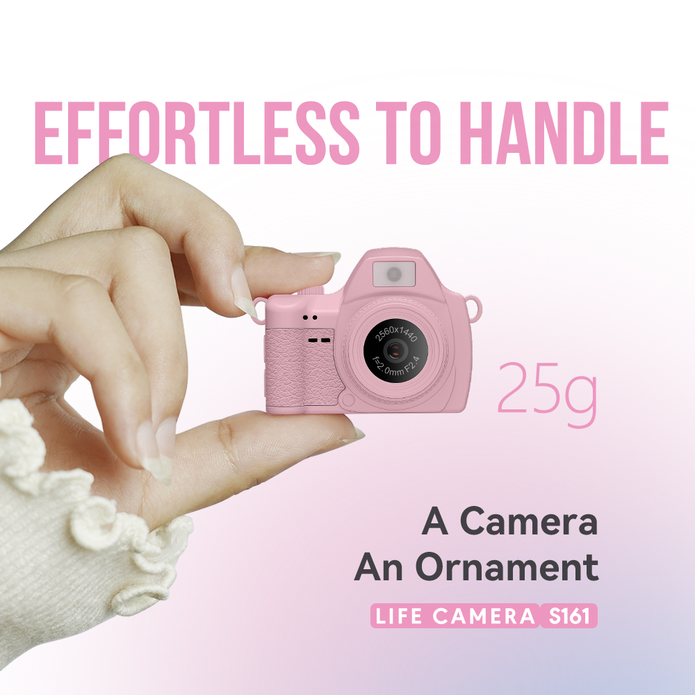 Photography Lighting System - ミニデジタルカメラ S161 2K HD ポケットビデオカメラ 25g
