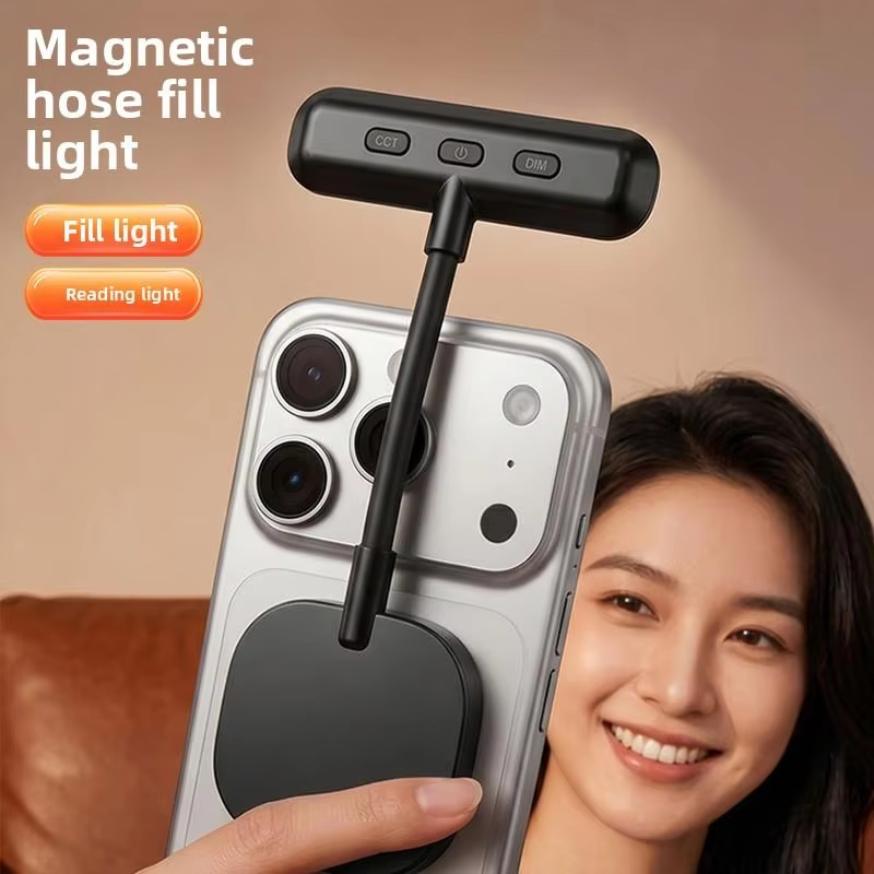 Photography Mobile Lighting - 磁気式携帯電話用フィルライト、3色ポータブルミニハンドヘルドビューティーライト、写真、ビデオ、読書、画面の目の保護に
