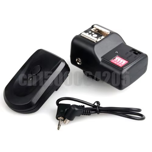 Trigger Receiver Set - PT-16 チャンネル ワイヤレスフラッシュトリガーセット 受信機2台付き 送信機1台+受信機2台+同期コード1本