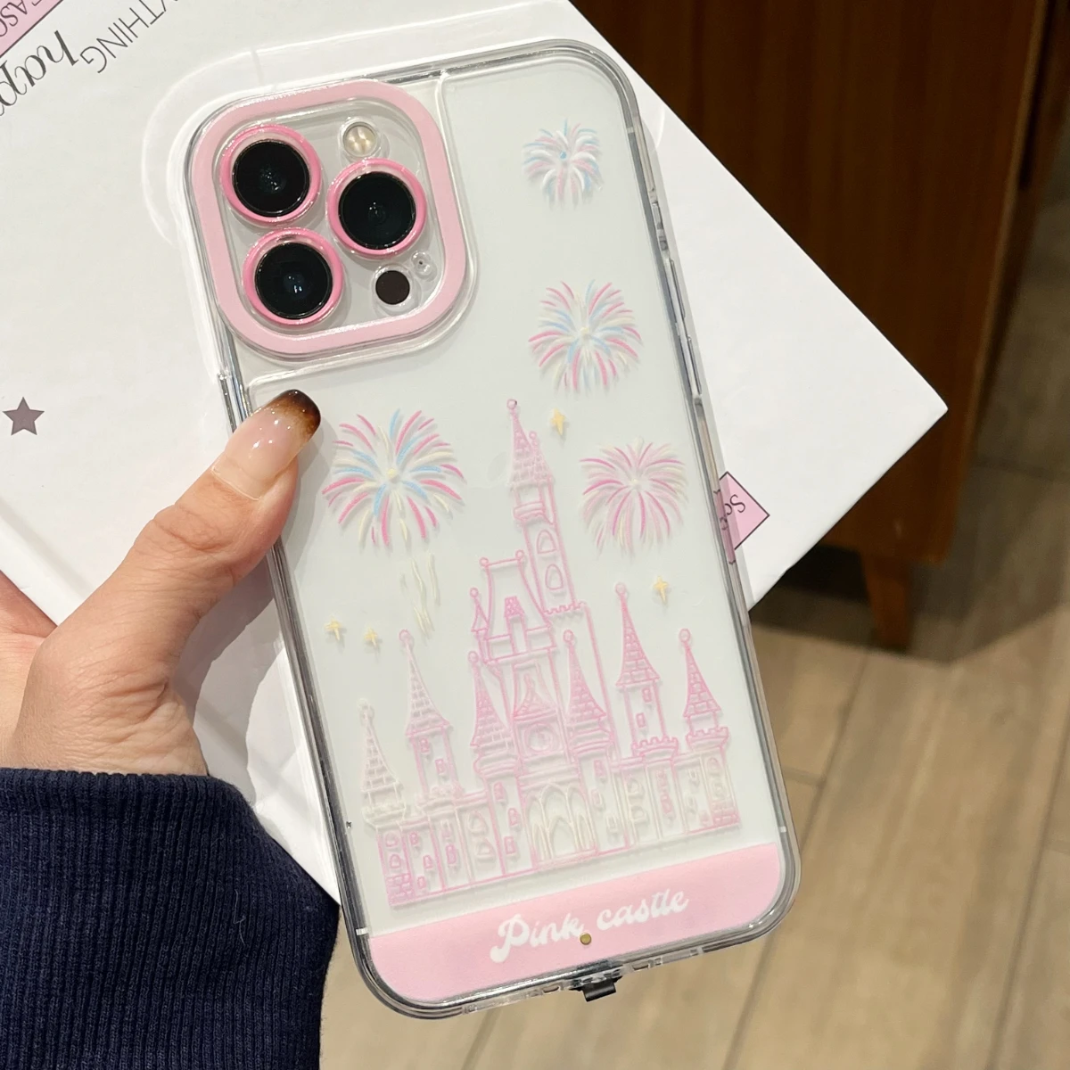 Photography Lighting Case - 光る呼び出しライトアップフラッシュラッキーウェーブキャッスル5色変更iPhone 16 15 13 12 11