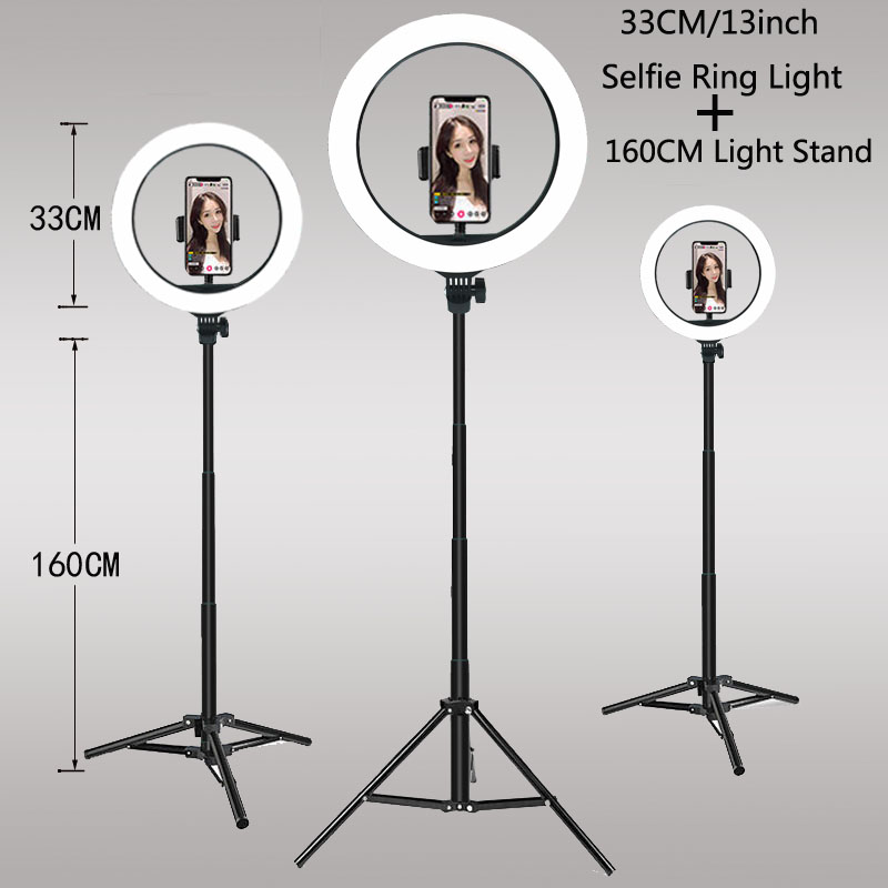 Photography Lighting Wand - 26 33 センチメートルビデオライト調光可能なライト Selfie LED リングライト