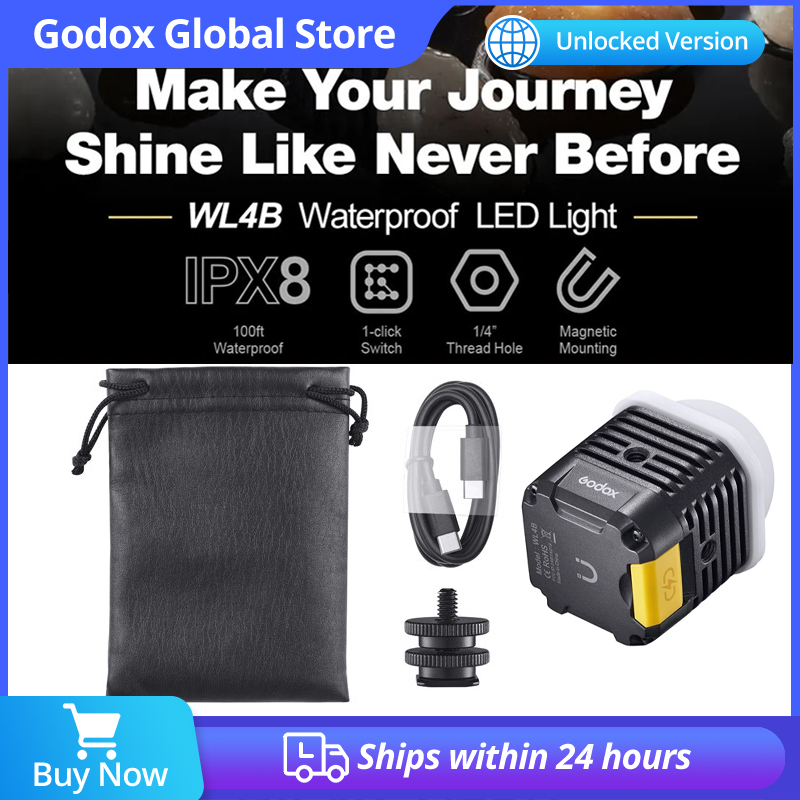 Photography Mobile Lighting - Godox WL4B 5600K防水LEDライト（モバイルアプリ対応）