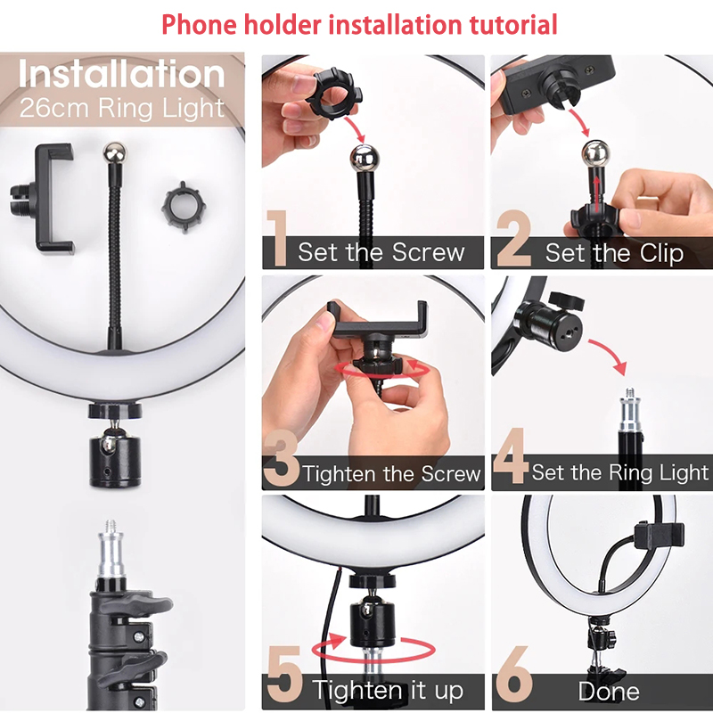 16/26/33 センチメートル自撮りリングライト写真撮影補 - Photography Lighting Wand のレビューと価格