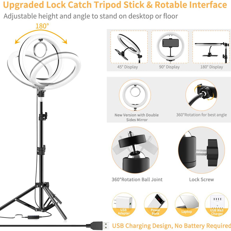 16/26/33 センチメートル自撮りリングライト写真撮影補 - Photography Lighting Wand のレビューと価格