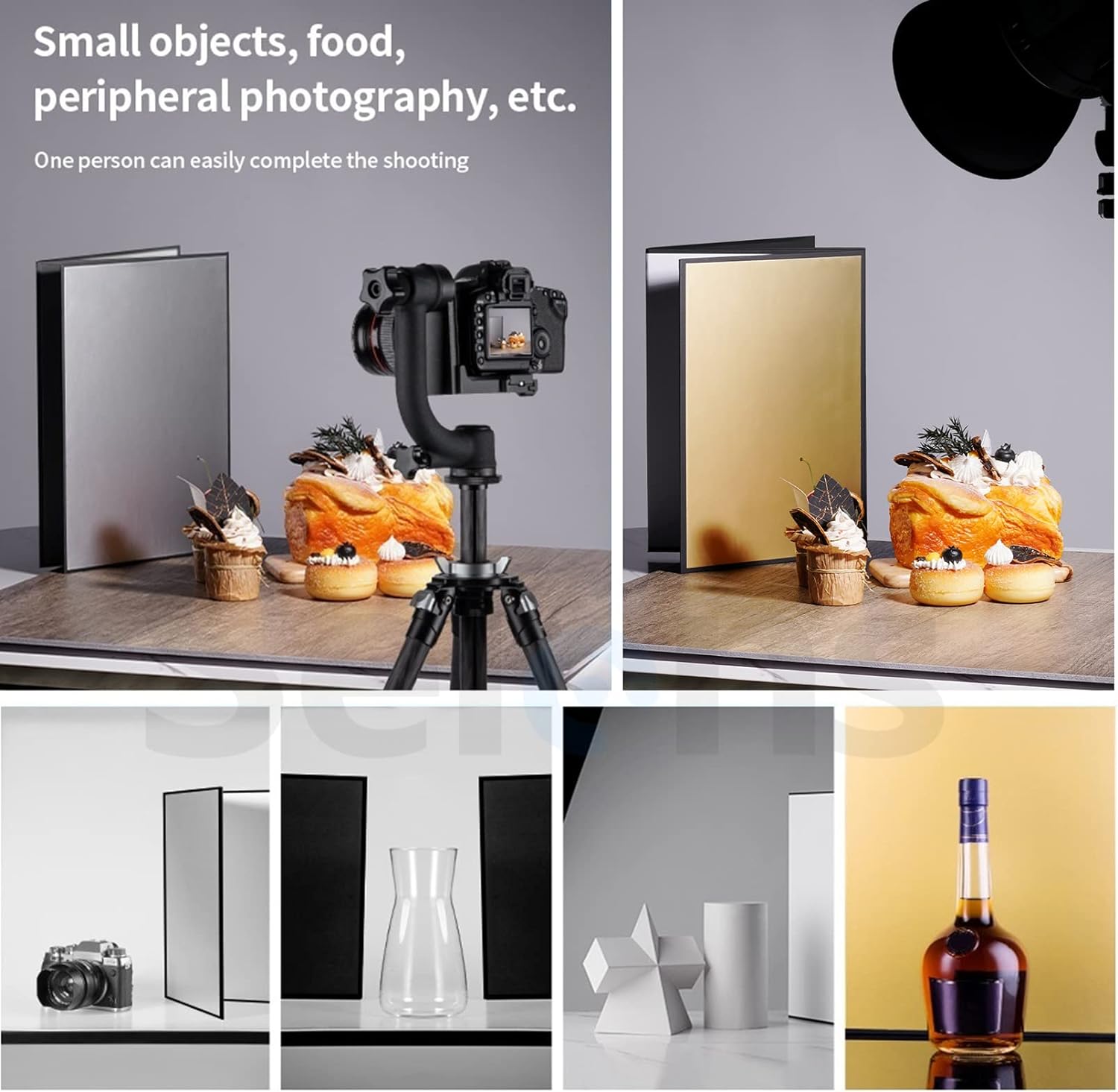 写真撮影用の折りたたみ式段ボールホルダー,写真撮影用アクセサ - Lighting In Photography Book のレビューと価格