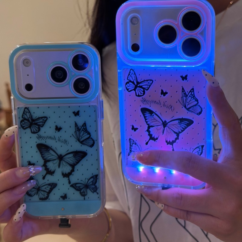 色が変わる発光通話ライトアップフラッシュボウノット付きiPh - Photography Lighting Case のレビューと価格