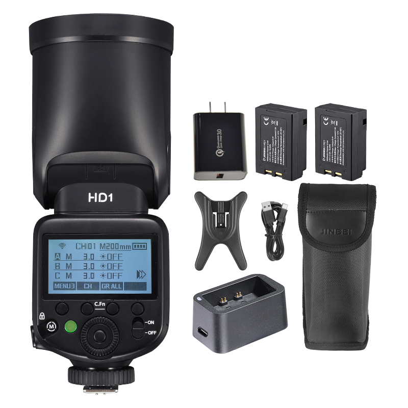 JINBEI HD-1ラウンドヘッドHSSスピードライト屋外 - Lighting In Photography のレビューと価格