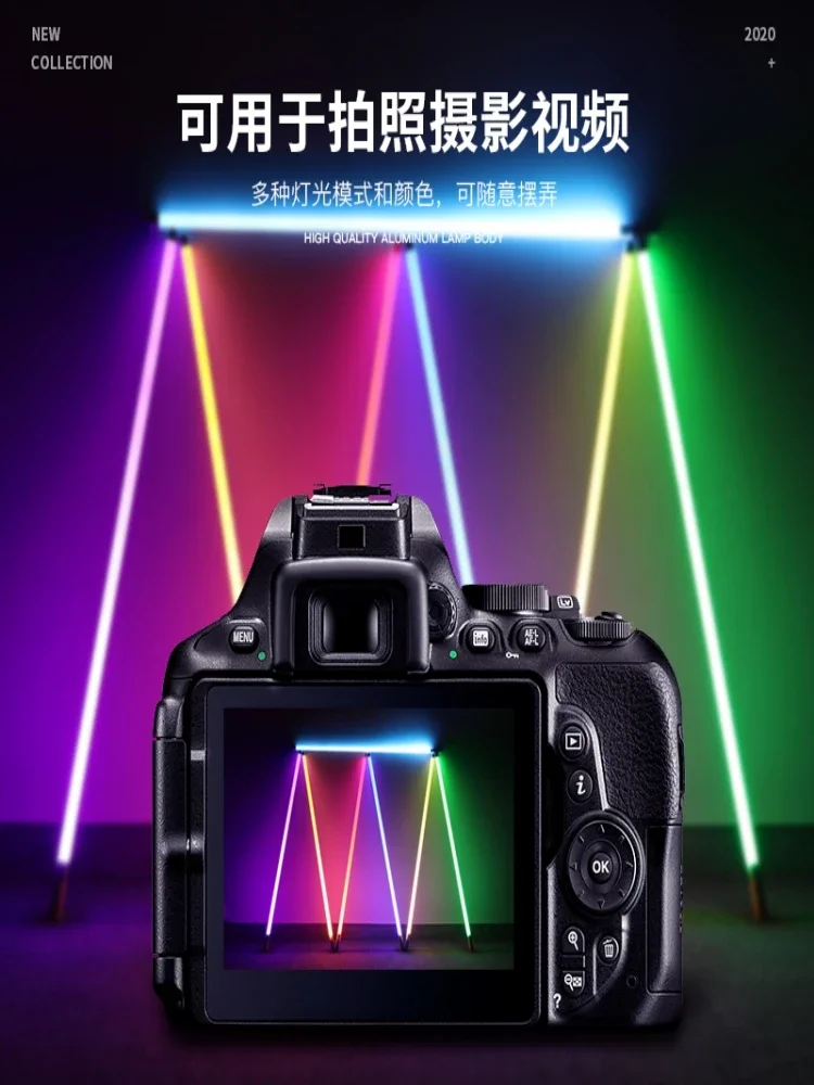 充電式LEDランプ カラーハンドヘルドランプ ダンススタジオ - Photography Lighting Composition のレビューと価格