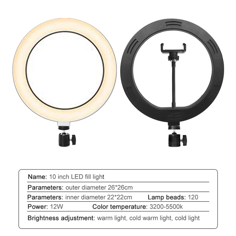 Youtube撮影vlog selfie円形リングライトle - Photography Lighting System のレビューと価格