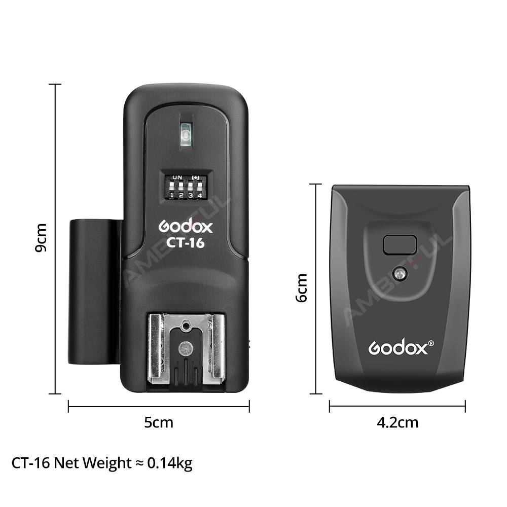 Godox CT-16 16チャンネル ワイヤレスラジオフラ - Trigger Receiver Set のレビューと価格
