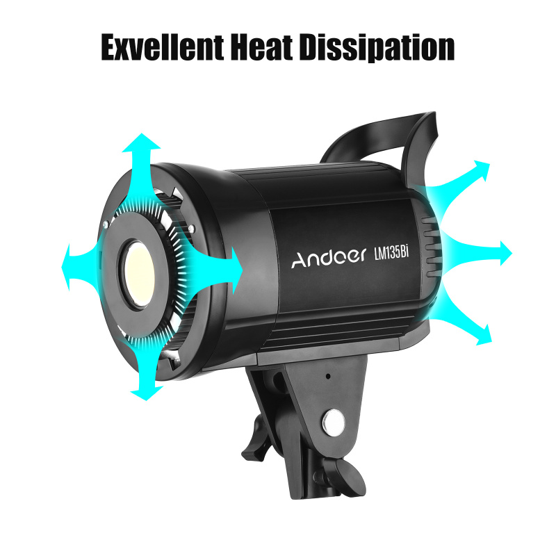 Andoer LM135Bi ポータブル LED 写真補助光 - Photography Lighting System のレビューと価格