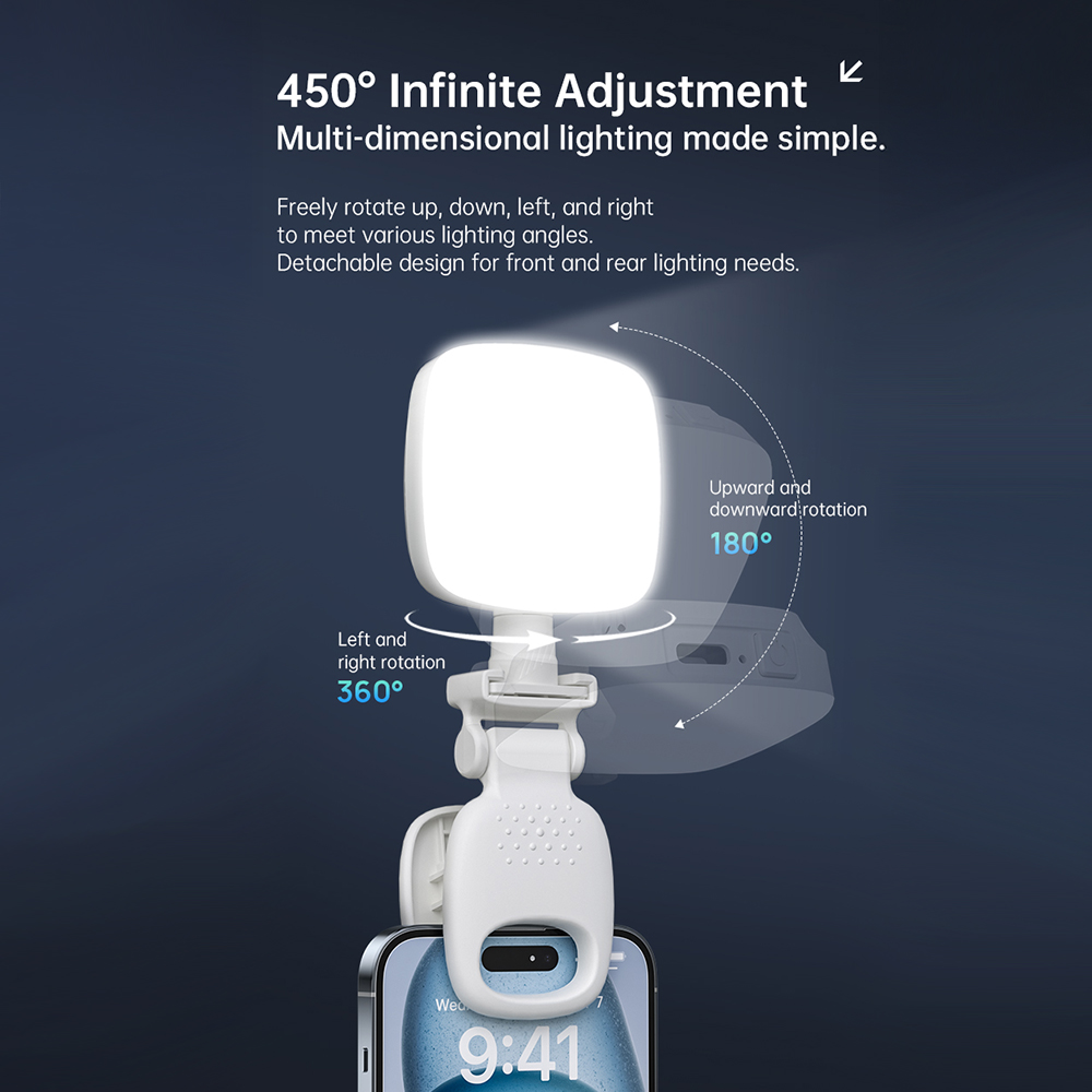 ポータブルLEDセルフィーライトカメラミニフィルライト充電式 - Photography Lighting Accessories のレビューと価格