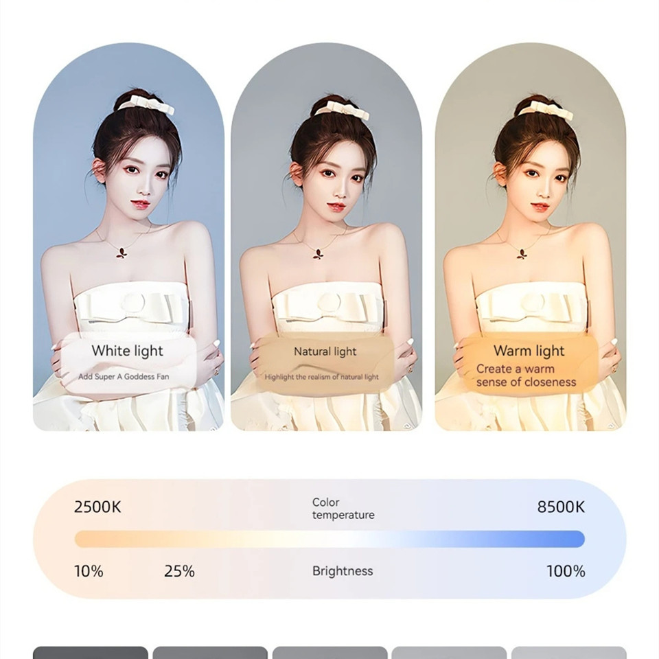 自撮り用フィルライト、写真撮影用照明、LEDスクエアランプ、 - Photography Mobile Lighting のレビューと価格