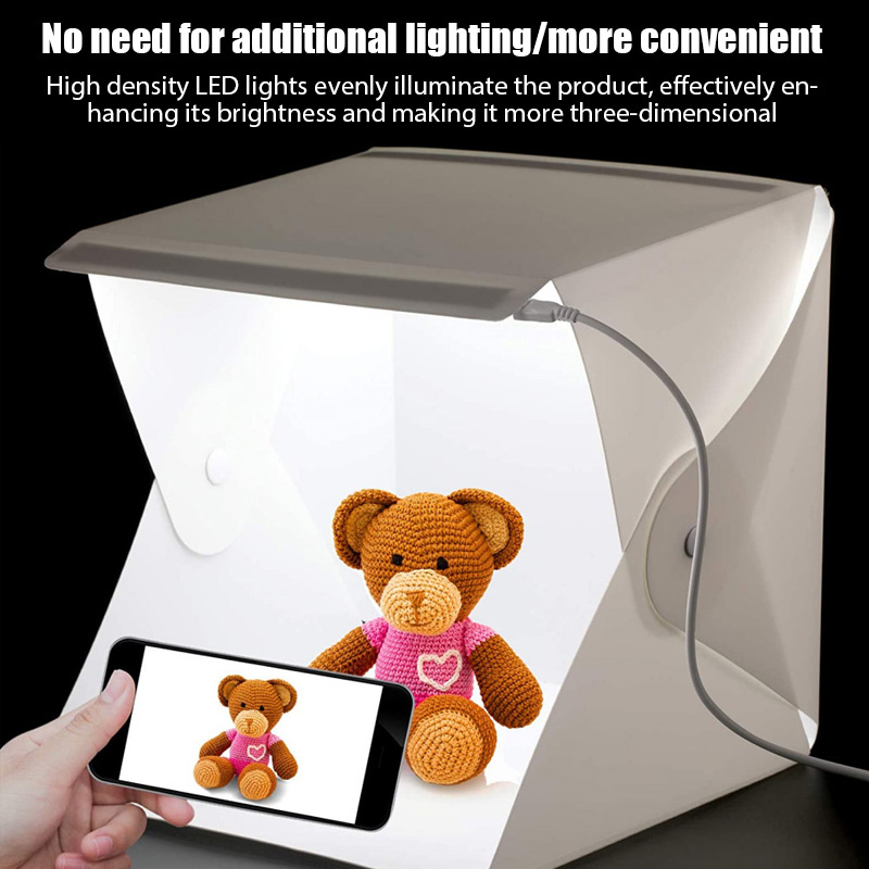 ライトボックス ミニフォトスタジオボックス 23*22*24 - Photography Lighting Case のレビューと価格