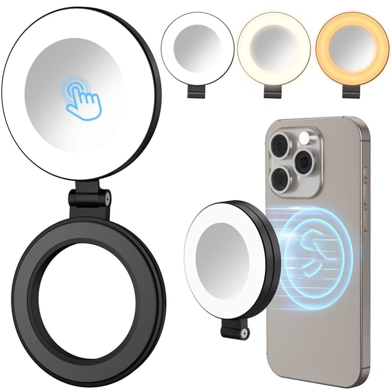 3段階速度調整ミニ磁気ポケットライト、自撮りミラー交換用ライ - Lighting In Photography のレビューと価格