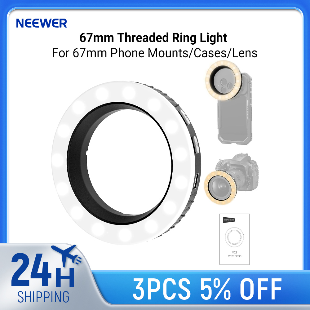 NEEWER Basics 67mmネジ式リングライト（67 - Photography Lighting Case のレビューと価格
