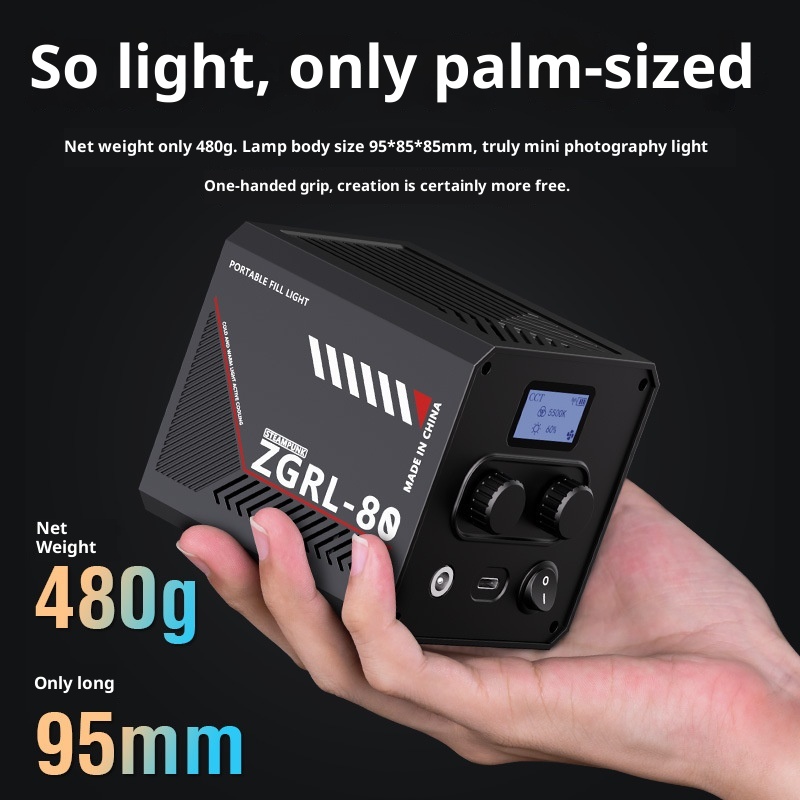 ZGRL80 80W COB LEDビデオライト ハンドヘル - Photography Lighting System のレビューと価格