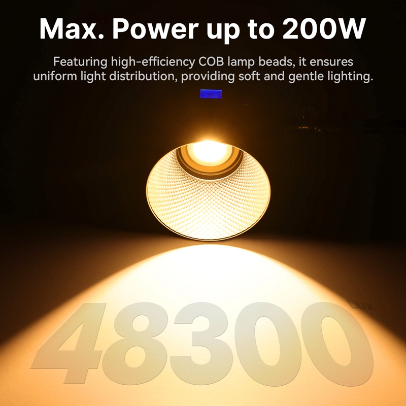 Ulanzi VL-200Bi 200W バイカラーCOBビ - Photography Lighting Wireless のレビューと価格