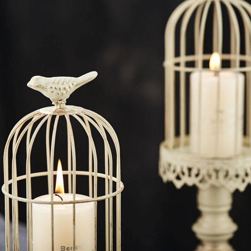 ヴィンテージ鳥かごキャンドルホルダー彫刻花柄ホーム卓上装飾工 - Vintage Photography Lighting のレビューと価格
