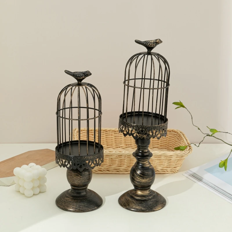 ヴィンテージ鳥かごキャンドルホルダー彫刻花柄ホーム卓上装飾工 - Vintage Photography Lighting のレビューと価格