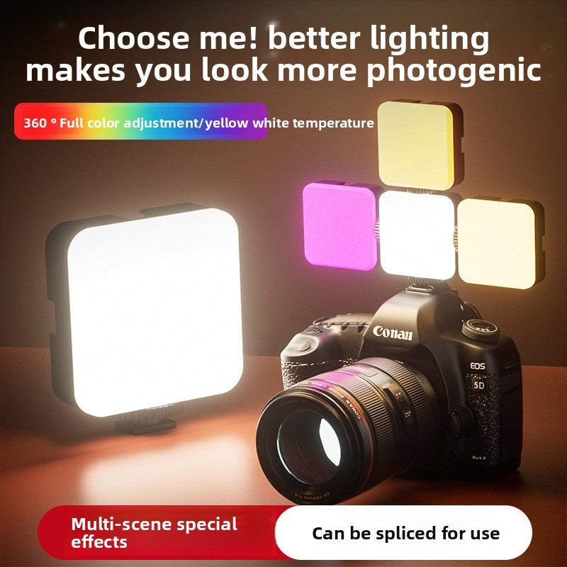 RGBポケットライト屋外撮影用フィルライトライブストリーミン - Photography Lighting For Outdoors のレビューと価格