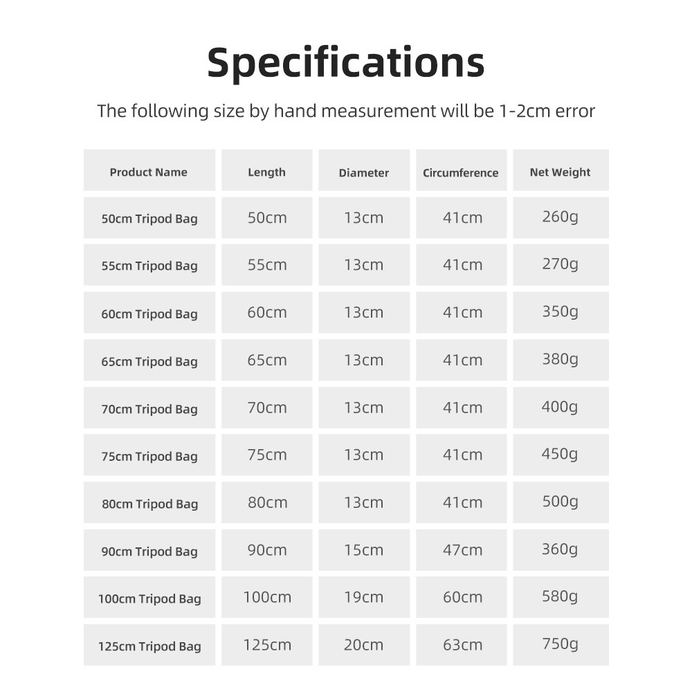 55/60/65/70/75/80/100/125 センチメ - Photography Lighting Accessories のレビューと価格