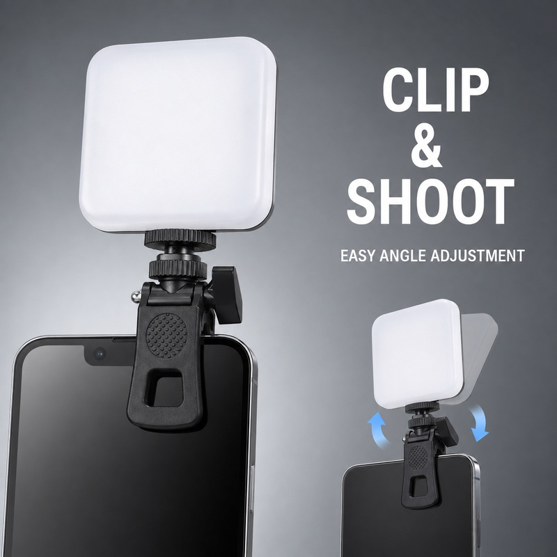 DY11ミニポータブルクリップオン携帯用フィルライト、ノート - Photography Lighting For Outdoors のレビューと価格