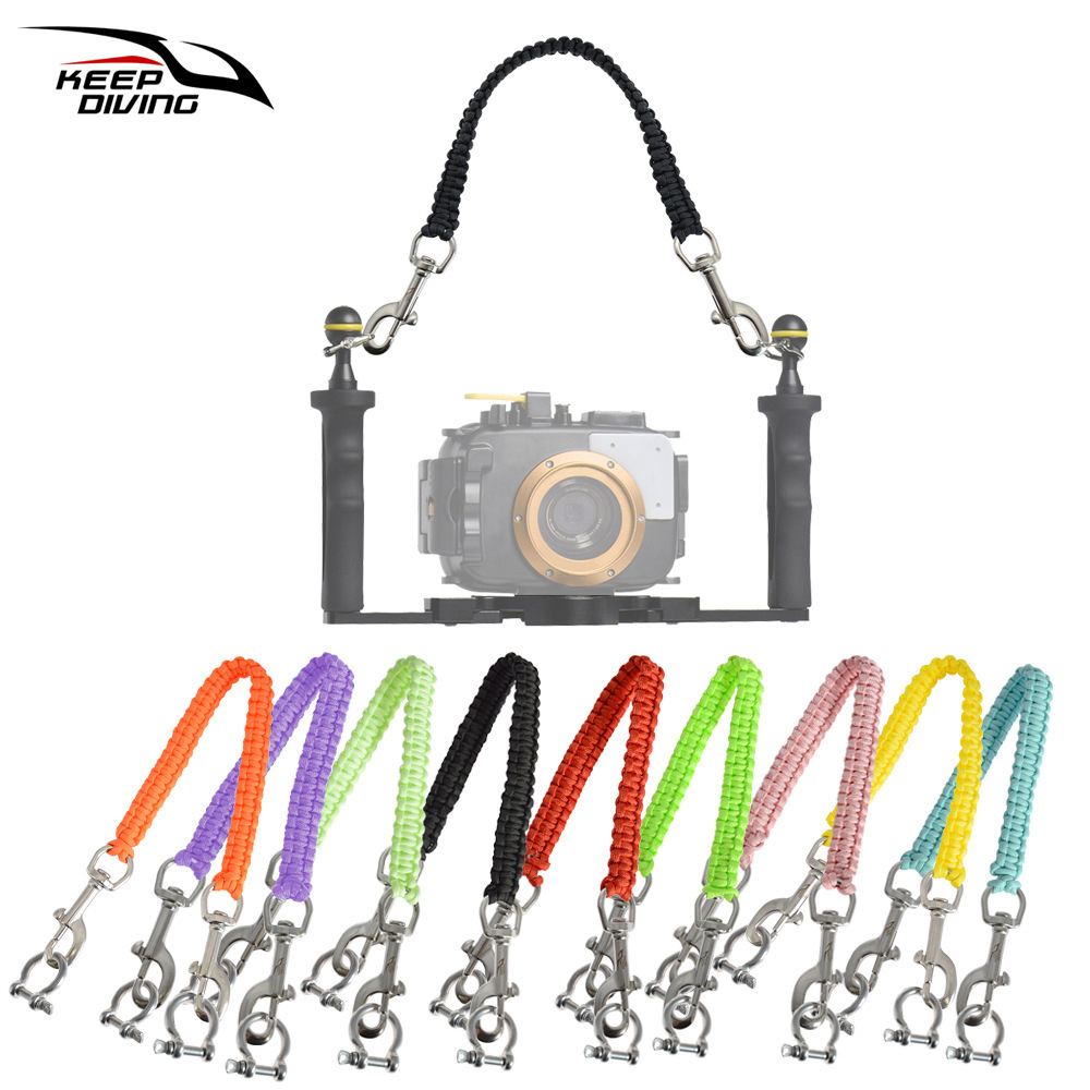 1 個ダイビングカメラトレイハンドルロープストラップ織発光ロ - Photography Lighting Case のレビューと価格