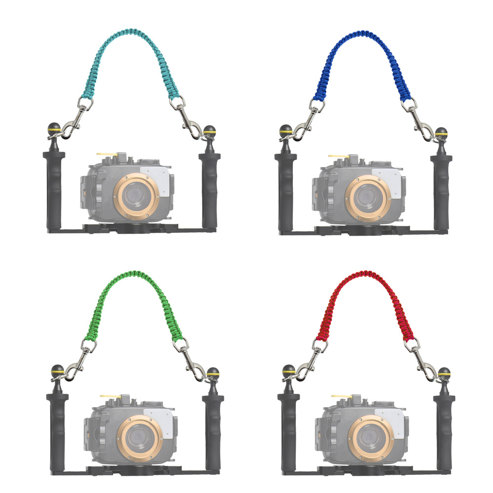 1 個ダイビングカメラトレイハンドルロープストラップ織発光ロ - Photography Lighting Case のレビューと価格