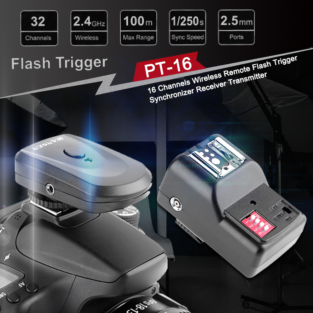 ホットシューフラッシュランプコントローラー 16チャンネル  - Trigger Receiver Set のレビューと価格