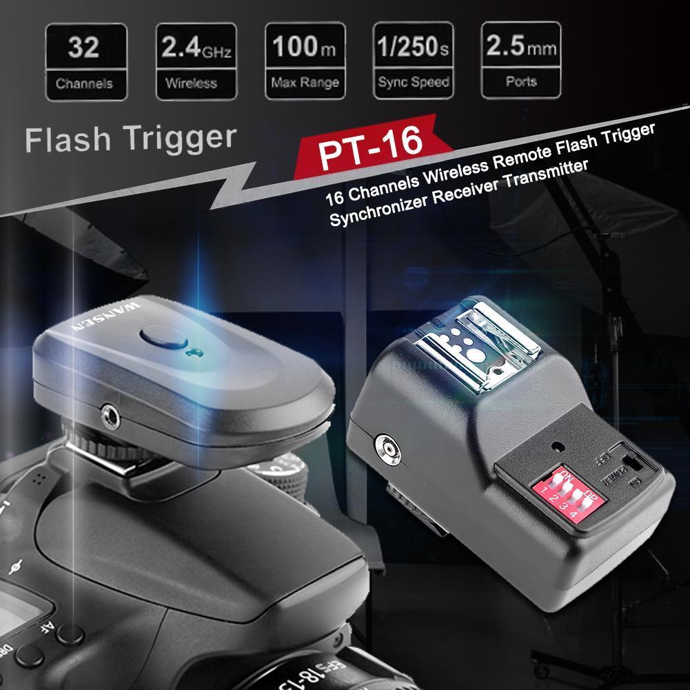 ホットシューフラッシュランプコントローラー 16チャンネル  - Trigger Receiver Set のレビューと価格