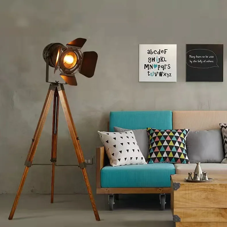 2025 アメリカンヴィンテージウッドフロアランプ写真撮影ロ - Vintage Photography Lighting のレビューと価格