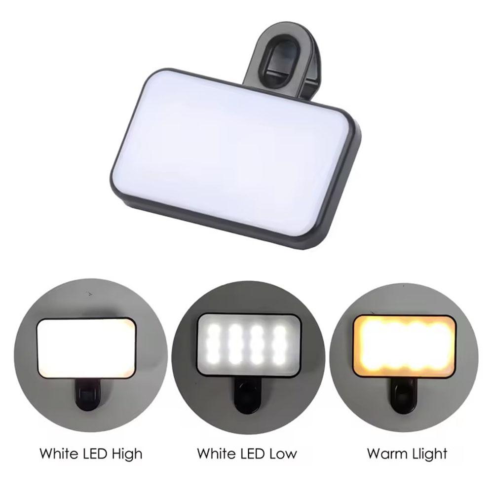 ミニ LED セルフィーライト 3 色モード調整可能な明るさ - Photography Lighting System のレビューと価格