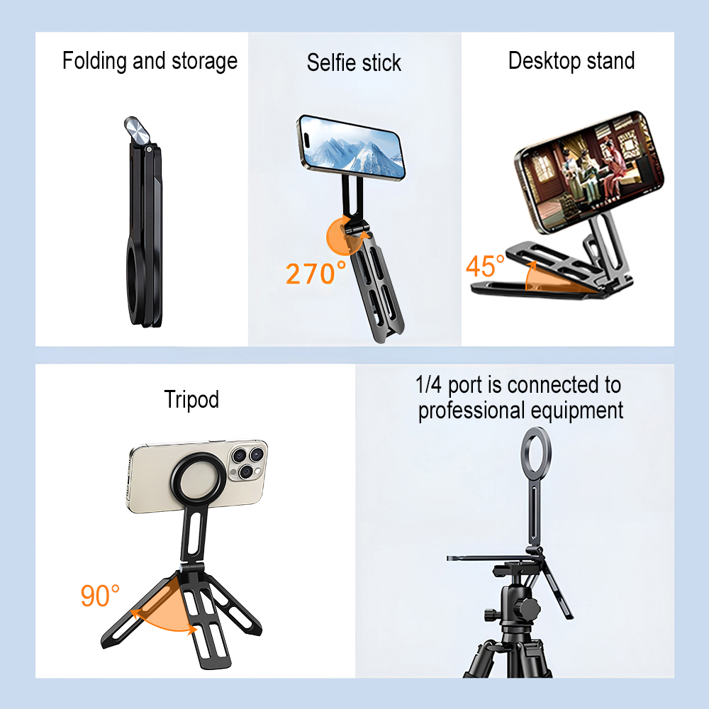 マグネット式スマホホルダー 四軸360度回転 °   回転折 - Lighting In Photography のレビューと価格